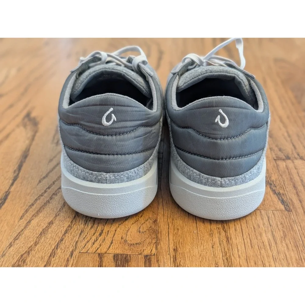 OluKai Puliki Men's Lace-Up Sneakers Sz 11 Grey/Light Grey New without Tags